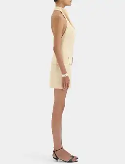Sir The Label Sabina Belted Mini Dress Butter Size 10 for rent on The Volte - image 2