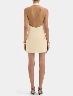 Sir The Label Sabina Belted Mini Dress Butter Size 10 for rent on The Volte - image 3