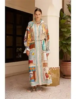 Alemais MICHELLE SHIRTDRESS Multi Size 8 for rent on The Volte - image 4