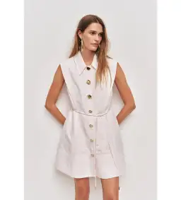 Aje Sacha Mini Dress Pastel Pink Size AU 10 for rent on The Volte - image 2