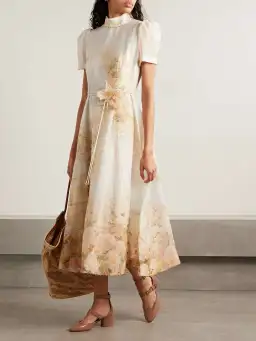 Zimmermann Memento Picnic Midi Dress in Rose Arbor size 3 au 14 for rent on The Volte - image 1