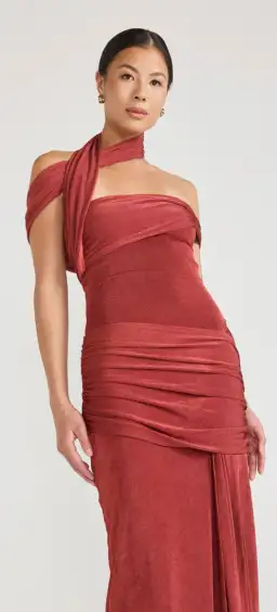 Tojhà Addonia Dress Sangria for rent on The Volte - image 2