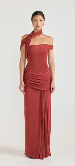 Tojhà Addonia Dress Sangria for rent on The Volte - image 1