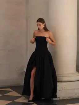 Aje Violette Bubble Hem Maxi Dress Size 8  for rent on The Volte - image 1