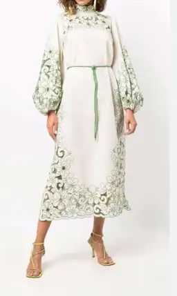 Zimmermann Teddy floral midi dress. Size 3 (12-14au)  for rent on The Volte - image 1