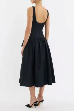 Rebecca Vallance Narcissa Midi Dress Black Size AU 8 for rent on The Volte - image 3