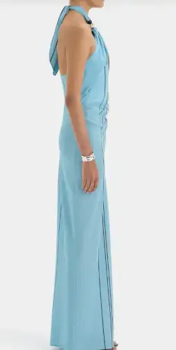 Rioja Halter Scarf Maxi Dress by SIR. for rent on The Volte - image 3