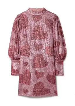 Farm Rio Hearts Sequin Mini Dress sz M for rent on The Volte - image 2