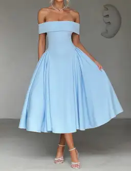 Baby Boo - Miranda MIDI Blue Dress AU size 12 for rent on The Volte - image 1