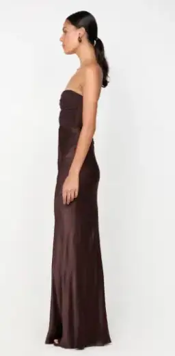 Bec & Bridge Halle Strapless Maxi Dress Chocolate Brown Size 10  for rent on The Volte - image 2