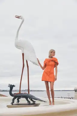 Lovaan Carmen Cotton Coral Size 14 for rent on The Volte - image 4