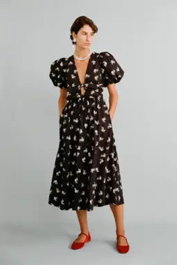 Lovaan Devon Dress Vintage Rose Black Size 10 for rent on The Volte - image 1