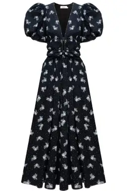Lovaan Devon Dress Vintage Rose Black Size 14 for rent on The Volte - image 4