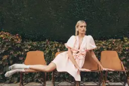 Lovaan Devon Mini Dress Pink Size 10 for rent on The Volte - image 5