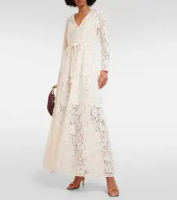 Zimmermann Matchmaker Lace Maxi Dress Cream Size 3/AU 14 for rent on The Volte - image 1