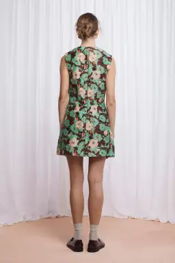 Lovaan Harper Silk Linen Green Floral Size 14 for rent on The Volte - image 5