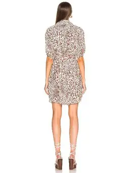 Zimmermann Utility Short Leopard Print Silk Dress | Size OP AU 6 for rent on The Volte - image 2