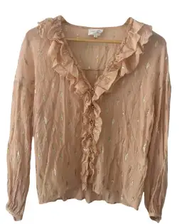 SEZANE embroidered blouse size 40 for rent on The Volte - image 1