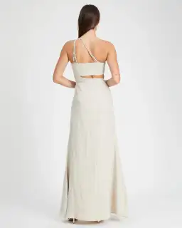 Rachel Gilbert Byron Cut Out Dress Beige Size 6 for rent on The Volte - image 2