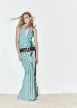 Sir Rioja Halter Scarf Maxi Dress Size 2/10 for rent on The Volte - image 3
