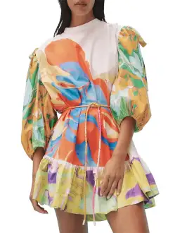 ALEMAIS Luca Mini Dress Multi Size 6 Au for rent on The Volte - image 1