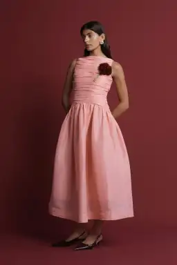 Lovaan Val Dress Sherbert Pink Size 10 for rent on The Volte - image 2