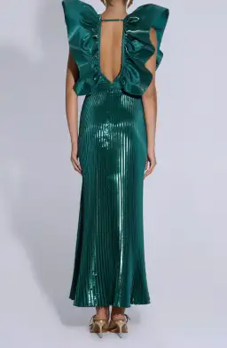 L'IDEE | Ventoux Gown | Pine Gloss | Size 10 for rent on The Volte - image 4