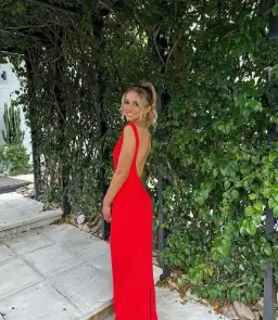 Effie Kats Verona Gown Red for rent on The Volte - image 2