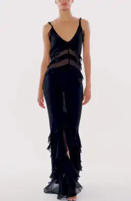 Rat & Boa Saphira dress black maxi size 10 for rent on The Volte - image 1