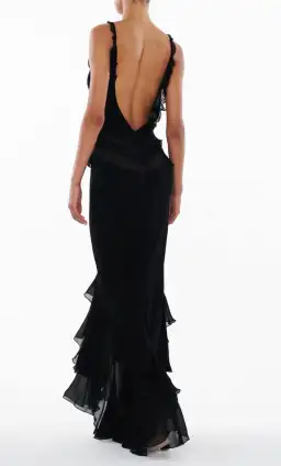 Rat & Boa Saphira dress black maxi size 10 for rent on The Volte - image 2