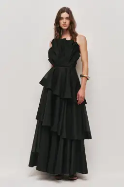 Aje Selestia Maxi Gown in Black Size 8