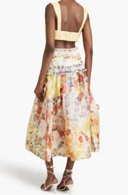 Zimmerman Floral Wonderland Midi Skirt - Size 10 for rent on The Volte - image 2