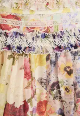 Zimmerman Floral Wonderland Midi Skirt - Size 10 for rent on The Volte - image 4