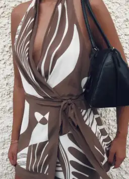 Almara Halter Wrap Mini Size 1 for rent on The Volte - image 2