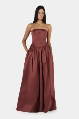 Hansen And Gretel Audrey Gown Pinot Burgundy Size 6