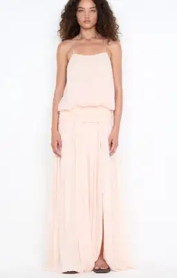 Bec & Bridge, Camille  BLOUSON DRESS, Maxi, Peach, size 8  for rent on The Volte - image 1