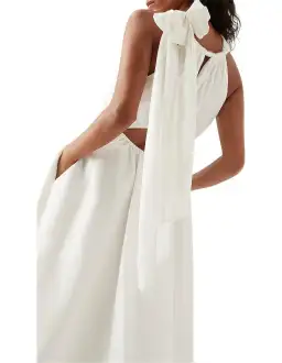 AJE Henriette tie strap midi dress size 8 for rent on The Volte - image 3