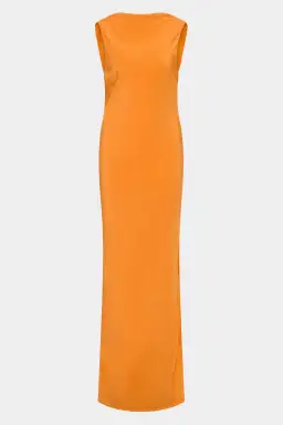 Sir Isla Cowl Back Gown in Orange Size 6 for rent on The Volte - image 4
