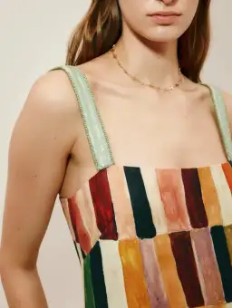 Alemais Moroccan Marjorelle Midi Dress Multi Print Size 14 for rent on The Volte - image 2