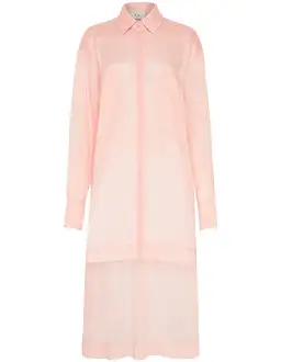 Semblance Apricot Long Sleeve Collared Shirt for rent on The Volte - image 3