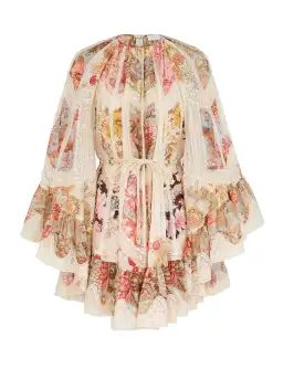 Zimmermann Daylight Flutter Dress Spliced Print Size 2 for rent on The Volte - image 1