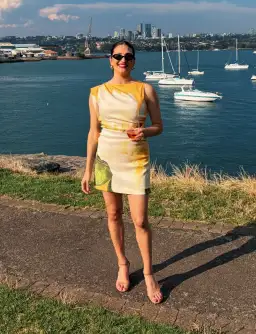 Acler Inkford Yellow Floral Mini Dress for rent on The Volte - image 2