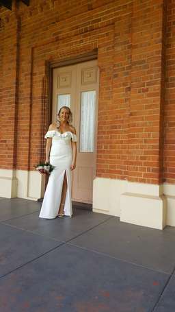 Sheike white maxi dress size 10 for rent on The Volte - image 1