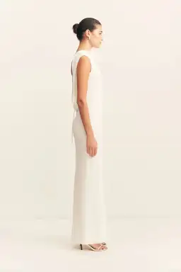Shona Joy Rio Cowl Open Back Maxi / Ivory / Size 8 for rent on The Volte - image 4