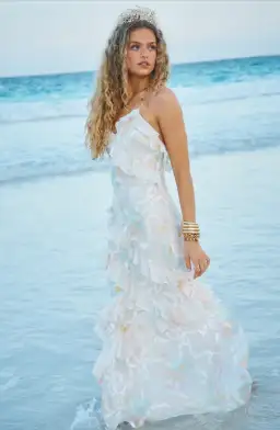 Loveshackfancy Rialto Silk-Blend Maxi Dress US4/S Fits AU6-10 for rent on The Volte - image 1