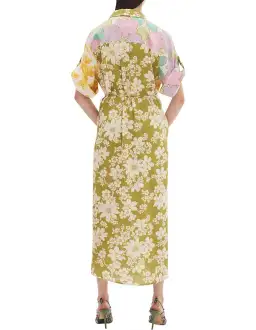 Elora Patchwork Shirt Dress for rent on The Volte - image 2