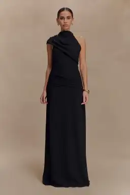 Meshki Analia Black Chiffon Maxi Dress for rent on The Volte - image 3
