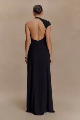Meshki Analia Black Chiffon Maxi Dress for rent on The Volte - image 2