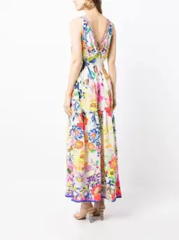 Fairy Gang Silk Shirred Waist Dress Long for rent on The Volte - image 2