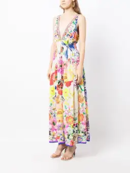 Fairy Gang Silk Shirred Waist Dress Long for rent on The Volte - image 3